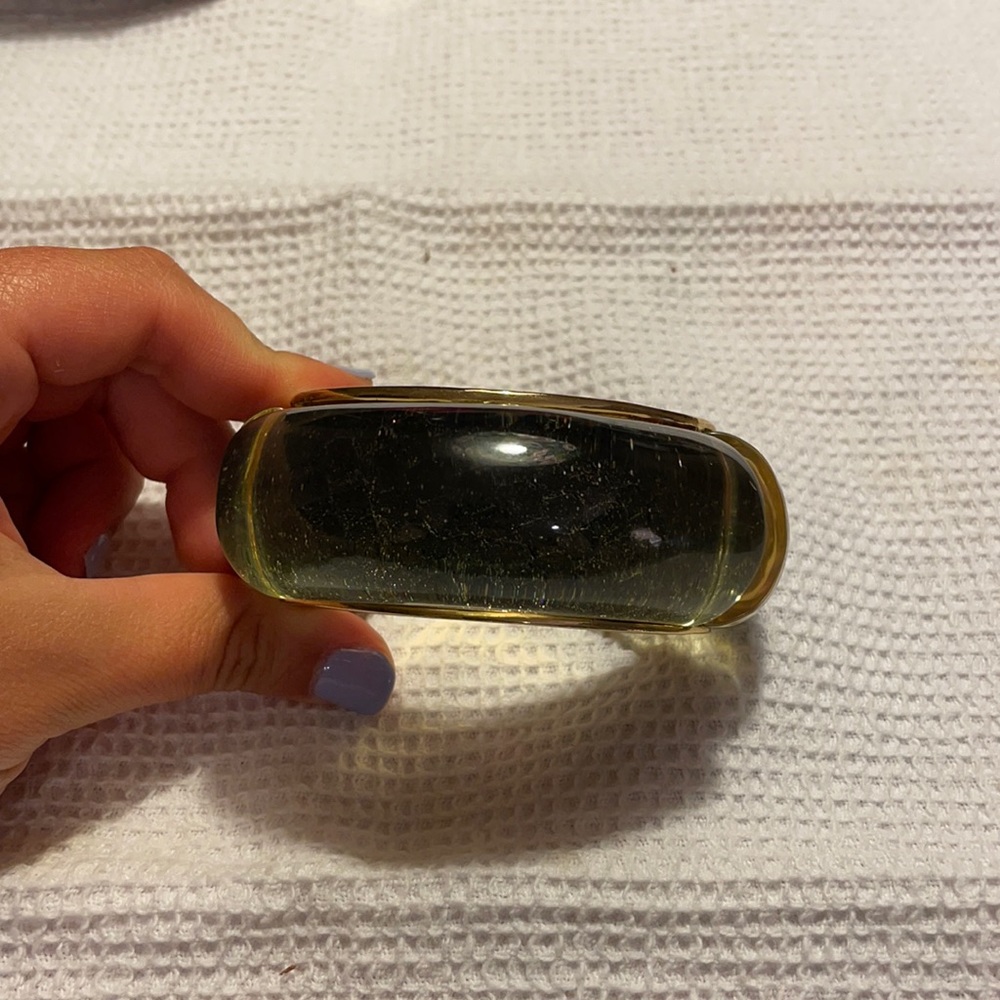 Cara Rose Black/Gold bangle bracelet